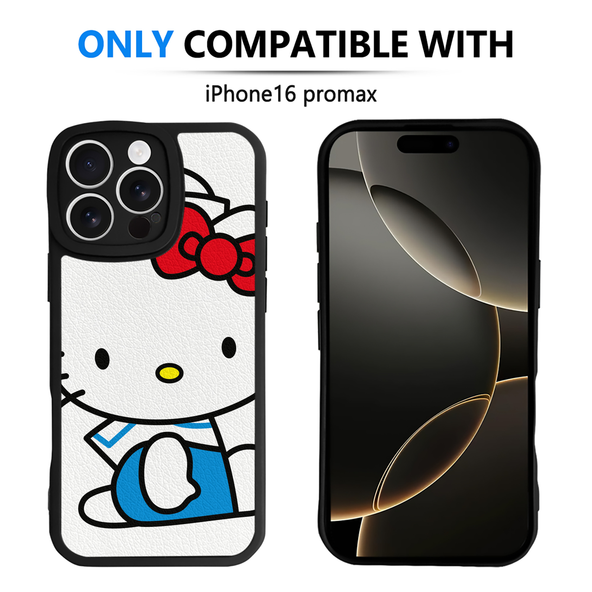 （画像用） Hello Kitty ハローキティ 【iPhone 16シリーズ対応】シリコンスマホケース（レザー調） 材質：シリコン